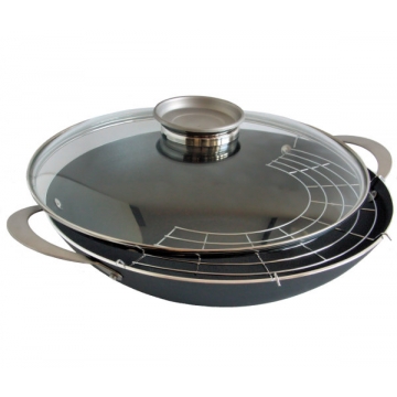 Wok chiński z pokrywą "Yatra" 34cm
